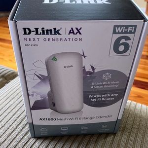 D-Link AX1800 Mesh Wi-Fi 6 Range Extender - NEW